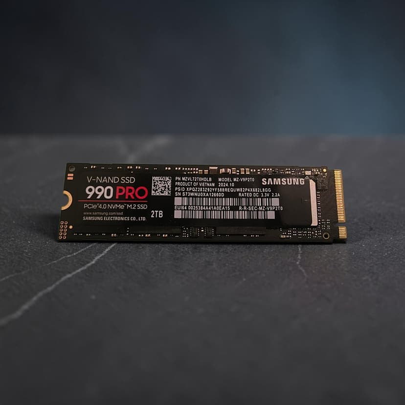 Disque Dur SSD Interne 💾 Samsung 990 PRO 2TB PCIe 4.0 NVMe M.2 | Windows 11 Activé ⚡🖤