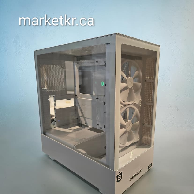 Boîtier PC 🏢 NZXT H5 Elite White (Verre Trempé) 🤍✨