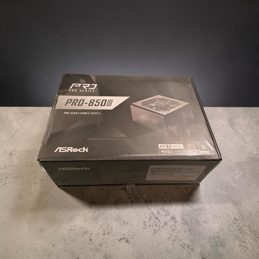 Bloc d'Alimentation Neuf Scellé 🔌 ASRock PRO-850B 850W (ATX 3.1 & PCIe 5.1) 🖤⚡