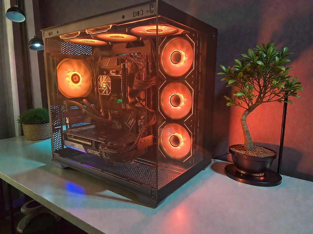 PC gaming sur mesure avec éclairage RGB